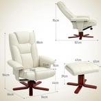 Relaxstoel Met Voetenbank, TV-Stoel Met Ligfunctie, Schommel, Huis en Inrichting, Fauteuils, Verzenden, Nieuw