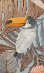 300x280 cm! Boheemse stof met kleurrijke vogels in