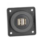 Berker Contactdoos 2x USB Lader 12V Inbouw Antraciet Mat, Nieuw