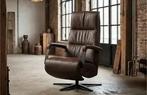 Leren industriële relaxfauteuil, Ophalen of Verzenden, Nieuw, Leer