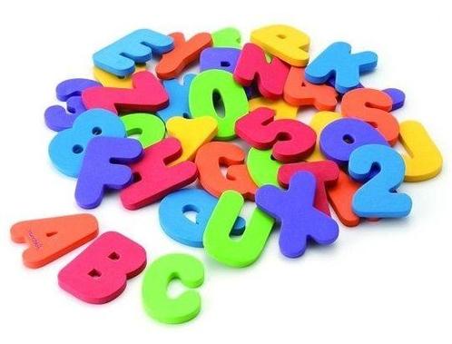 Munchkin Foam Bad Letters en Cijfers 36 Stuks 011108, Kinderen en Baby's, Speelgoed | Buiten | Zandbakken, Nieuw, Verzenden