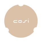 Cosi Fires tafelplaat rond glasset large - sandy beige, Verzenden, Nieuw