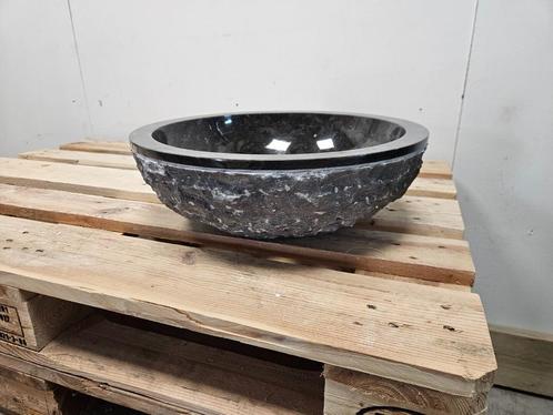 Stabigo Waskom Natuursteen W01 Marmo Zwart 45 x 45 x 15 cm (, Huis en Inrichting, Badkamer | Badkamermeubels, Nieuw, Ophalen of Verzenden