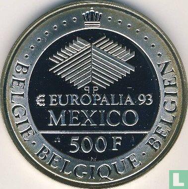 België 500 francs 1993 (PROOF) Europalia - Mexico-tentoo.., Postzegels en Munten, Munten | België, Losse munt, Goud, Zilver, Verzenden