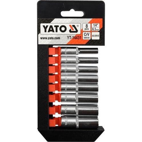 Set Lange Doppen 1/4 Inch, 8 Stuks, Computers en Software, Laptop-opladers, Verzenden
