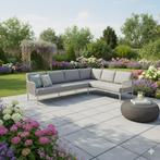 Joshua hoek loungeset 2 delig aluminium latte, Tuin en Terras, Ophalen of Verzenden, Nieuw