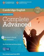 9781107670907 | Complete Adv - second edition students b..., Verzenden, Nieuw