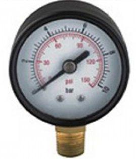 Drukmeter Verticaal - 50 Mm - Manometer - 3/8 Aansluiting, Zakelijke goederen, Machines en Bouw | Pompen en Compressoren, Ophalen of Verzenden