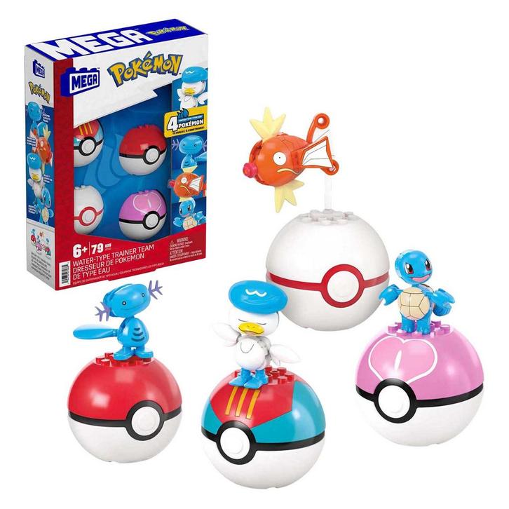 Mega Construx Pokémon Bouwset - Magikarp, Shellder en Quaxly, Kinderen en Baby's, Speelgoed | Bouwstenen, Ophalen of Verzenden