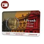 Belgie Munt 1 Frank Belgie 1950-1988 in coincard NL, Verzenden