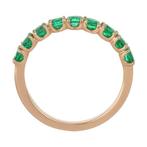 Ring - 18 karaat Geel goud - 1.08ct. tw. Smaragd, Sieraden, Tassen en Uiterlijk, Ringen, Nieuw
