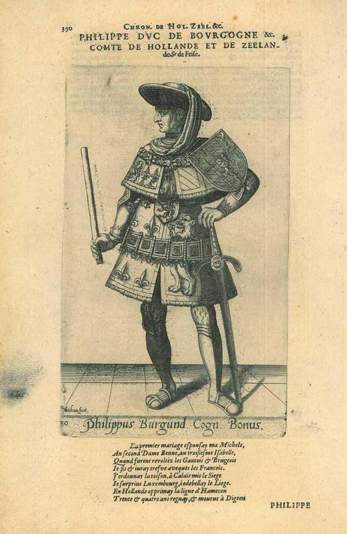 Portrait of Philip the Good, Duke of Burgundy, Antiek en Kunst, Kunst | Etsen en Gravures