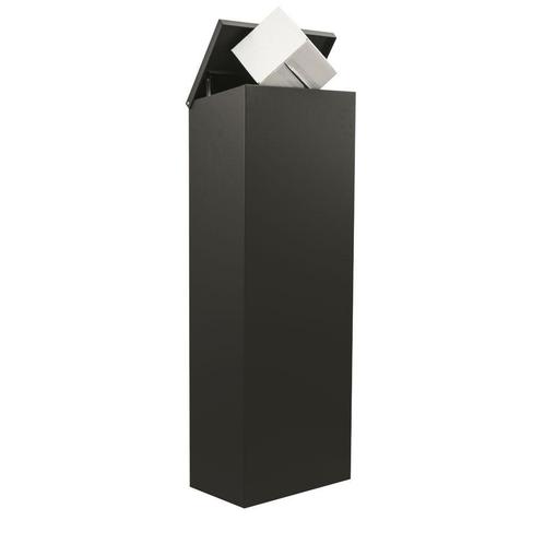 Allux 600 achteruitname pakketbrievenbus staal - zwart, Tuin en Terras, Brievenbussen, Nieuw, Verzenden