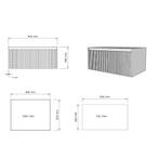 Onderkast Gliss Design Timotheus 90 CM Incl. Topplaat Corn, Ophalen of Verzenden, Nieuw