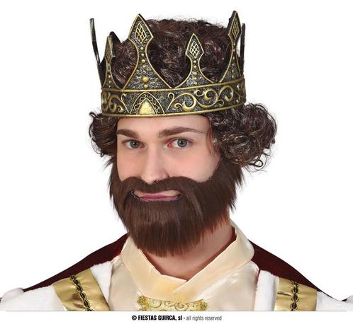 Kroon Koning Middeleeuwen, Kleding | Heren, Carnavalskleding en Feestkleding, Nieuw, Ophalen of Verzenden