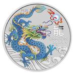 Australië. 2024 1 oz Coloured Lunar Year of the Dragon 2