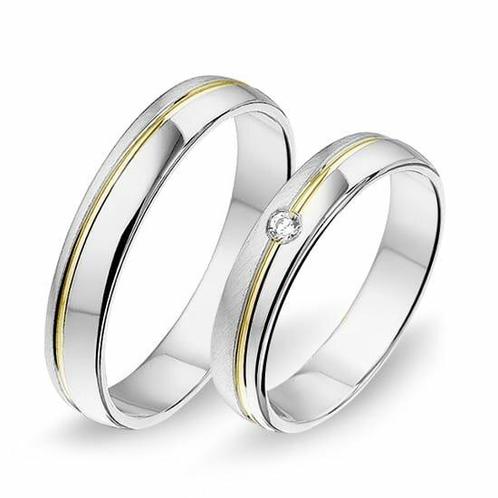 Actie trouwringen in palladium 500 per paar vanaf, Sieraden, Tassen en Uiterlijk, Ringen, Verzenden