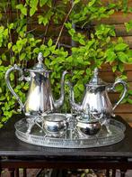 Complete Antique English Silver-Plated Tea Set – Raised
