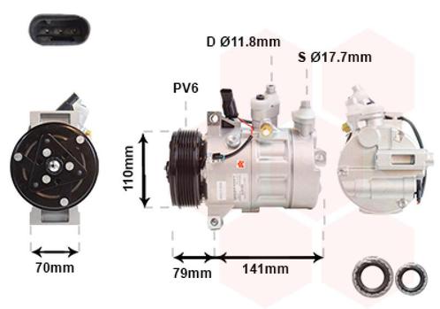 AIRCO COMPRESSOR VOOR MERCEDES BENZ C-KL W205 2014-, Auto-onderdelen, Airco en Verwarming, Nieuw, Ophalen of Verzenden