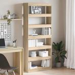vidaXL Boekenkast/Roomdivider Sonoma Eiken 80x30x198 cm, Verzenden, Nieuw, Minder dan 50 cm, 150 tot 200 cm
