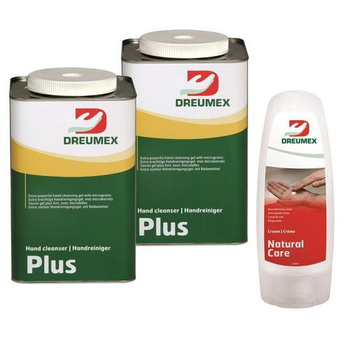 2x Dreumex Plus 4.5 liter incl. Hand care, Zakelijke goederen, Kantoor en Winkelinrichting | Magazijn, Stelling en Opslag, Verzenden