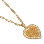 Ketting met hanger - 21 kt. Geel goud, Sieraden, Tassen en Uiterlijk