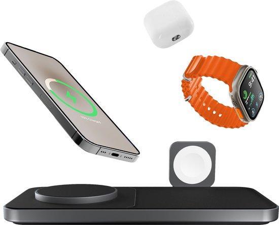 2dekans | Favolt Site:3 Magsafe 3 in 1 Draadloze Oplader, Telecommunicatie, Mobiele telefoons | Telefoon-opladers, Zo goed als nieuw