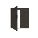 Nieuw! Woodacademy dubbele deur dicht - zwart, Tuin en Terras, Tuinhuizen, Nieuw, 250 tot 500 cm, Hout, Schuur