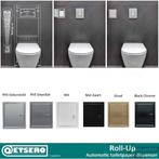 ROLL UP inbouw Toiletrolhouder voor 6 rollen Black Chrome, Ophalen of Verzenden, Nieuw, Chroom, Bad