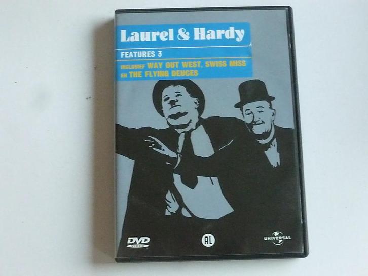 Laurel & Hardy - Features 3 (2 DVD), Cd's en Dvd's, Dvd's | Klassiekers, Zo goed als nieuw, Verzenden
