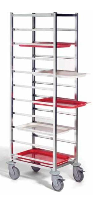 Transportwagen 10 x GN 1/1 | 53 x 32,5 cm HorecaTraders, Zakelijke goederen, Horeca | Meubilair en Inrichting, Verzenden