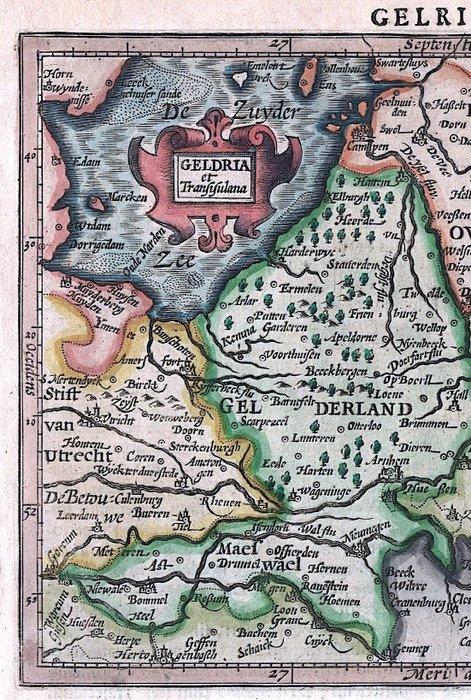 Nederland - Gelderland; J. Hondius / Mercator - Geldria -, Boeken, Atlassen en Landkaarten
