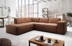 Hoekbank Monet - Cognac - Leer - Links