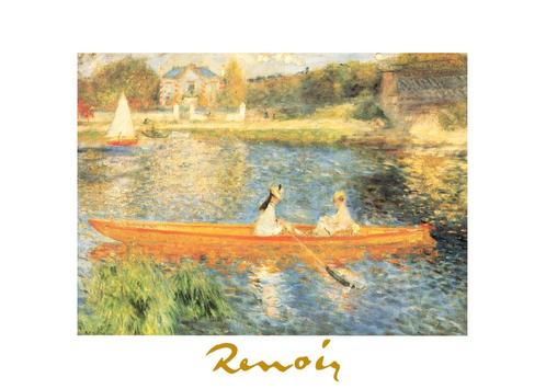 Kunstdruk Auguste Renoir - La Senna ad asnieres 70x50cm, Huis en Inrichting, Woonaccessoires | Schilderijen, Tekeningen en Foto's