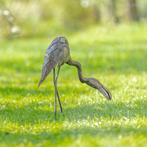 sculptuur, Beeld van een Flamingo - 480 mm - Metaal