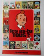 Hergé - 1 Poster - Tintin - Les as-tu tous ?, Nieuw