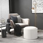 Ottomaanse Ronde Zitkruk Gestoffeerde Kruk Met Opbergruimte,, Verzenden, Nieuw