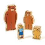 Yellow Door - Goldilocks and the Three Bears Wooden Characte, Kinderen en Baby's, Speelgoed | Houten speelgoed, Verzenden, Nieuw