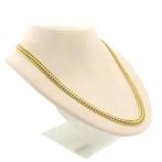 Gouden Franse gourmet schakel collier | 45 - 48 cm, Sieraden, Tassen en Uiterlijk, Kettingen, Ophalen of Verzenden, Gebruikt, Overige kleuren