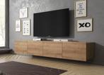 TV-Meubel Eiken - Hangend of staand - 150x32x43 cm tv kast, Nieuw, 150 tot 200 cm, Overige materialen, Minder dan 100 cm