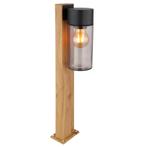 Houten tuinpaal Staande buitenlamp 50cm E27 fitting Etsi, Tuin en Terras, Buitenverlichting, Nieuw, Glas, Ophalen of Verzenden