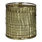 windlicht metaal champagne goud c, Verzenden, Nieuw