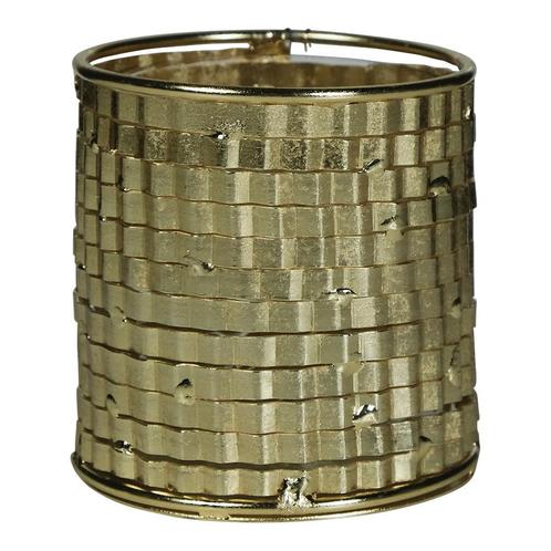 windlicht metaal champagne goud c, Huis en Inrichting, Woonaccessoires | Overige, Verzenden
