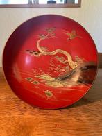Japanese Vermilion Urushi Lacquer Bowl - Kom - Hout - Met de