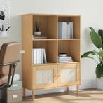 vidaXL Boekenkast SENJA rattan-look 90x35x130 cm grenenhout, Huis en Inrichting, Verzenden, Nieuw