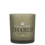 windlicht wijn chablis taupe small 8cm, Verzenden, Nieuw