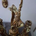 Beeld, dame met kandelaars - 56 cm - Hars, Antiek en Kunst, Curiosa en Brocante