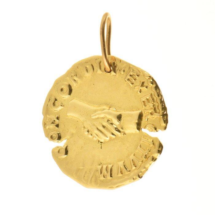 Hanger - 14 karaat Geel goud, Sieraden, Tassen en Uiterlijk, Antieke sieraden