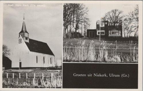NIEKERK - Tweeluik Groeten uit Niekerk, Verzamelen, Ansichtkaarten | Nederland, Verzenden