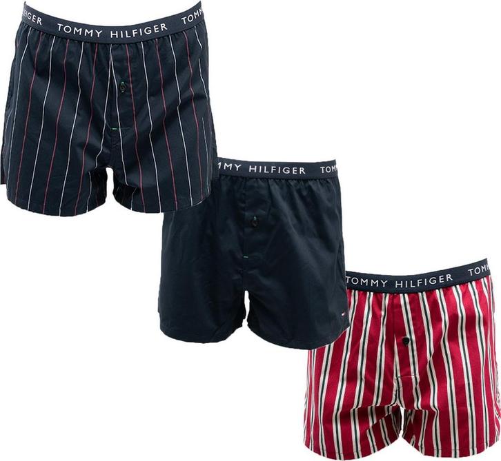 Tommy Hilfiger - Maat M 3P Woven Boxer Print Set van 3 Heren, Kleding | Heren, Ondergoed, Verzenden